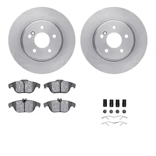 R1 Concepts WFWH1-63148 E- Line Series Brake Rotor W/ Ceramic Brake Pads & Hdw